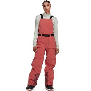 Adidas x Terrex 3 Layer GORE TEX Snow SKI Bib women’s  L Wonder RED NWT